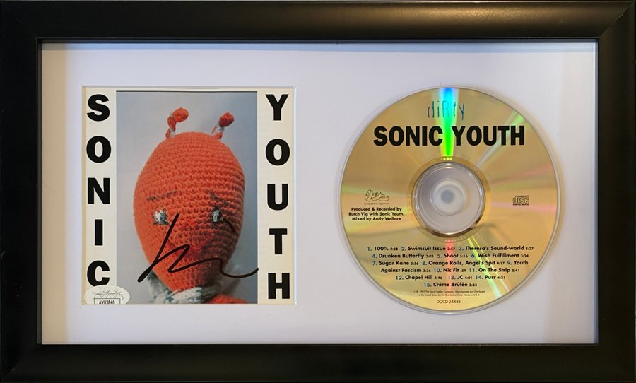 Dirty by Sonic Youth, signed by Kim Gordon with 3rd party authentication