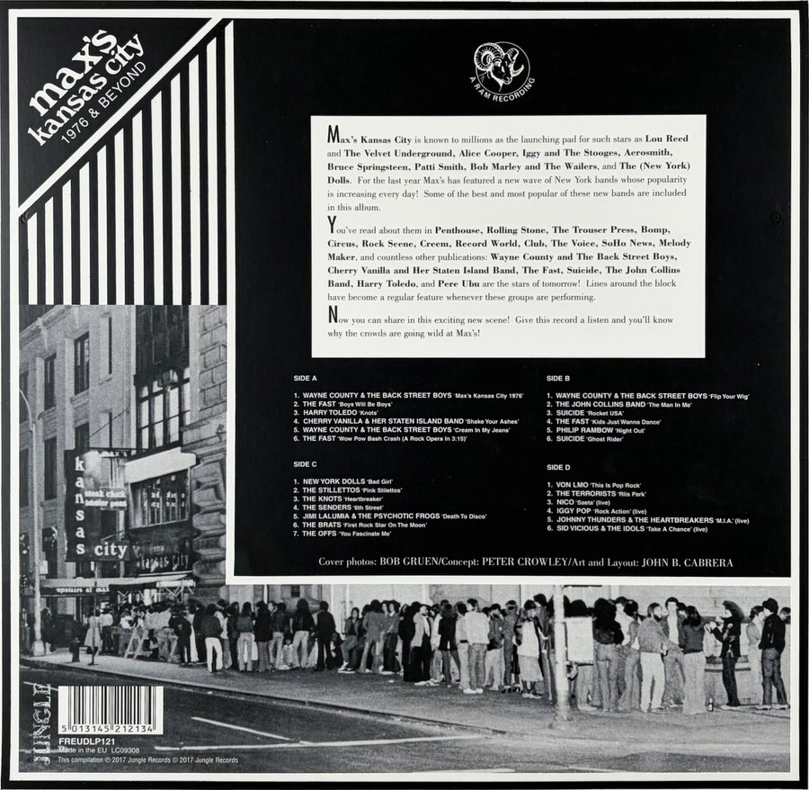 Max's Kansas City - 1976 & Beyond