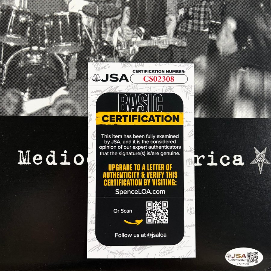 Leftover Crack - Mediocre Generica - JSA cert for Stza Crack's signature