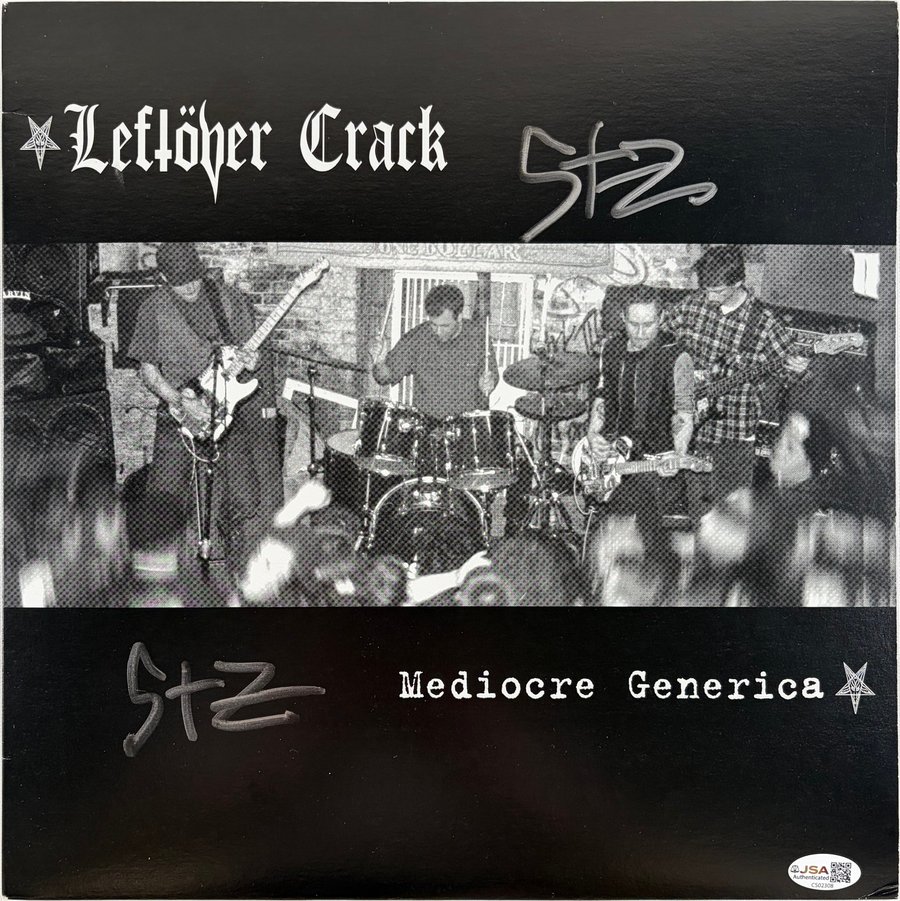 Leftover Crack - Mediocre Generica (front) - Signed by Stza Crack