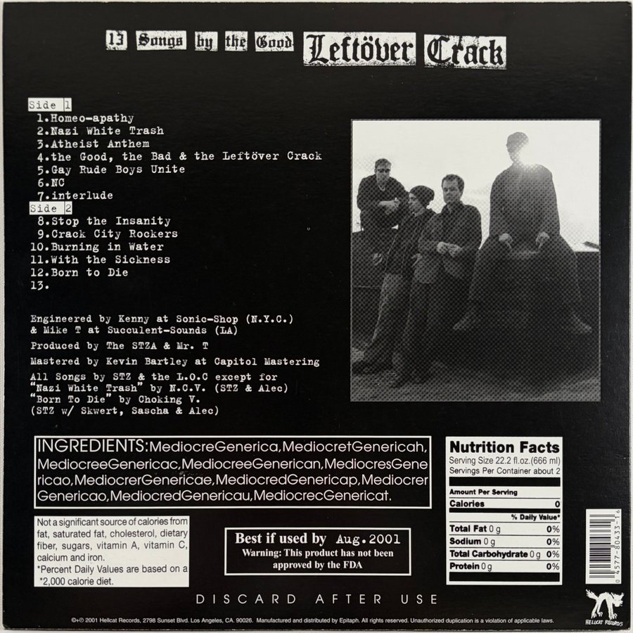 Leftover Crack - Mediocre Generica (rear)